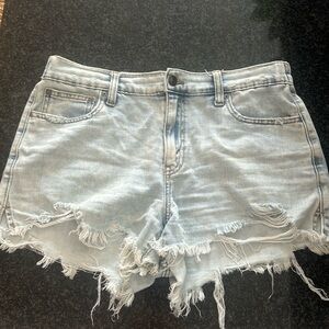 Aerie cut off denim shirts